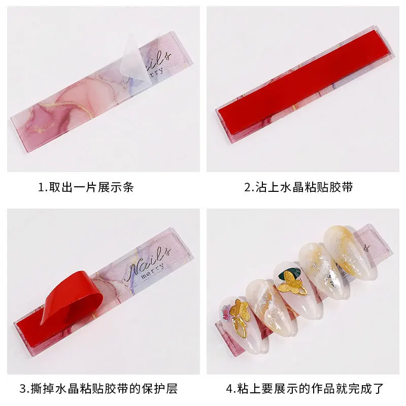 10 шт. акриловый держатель для ногтей прозрачная панель практики нанесения