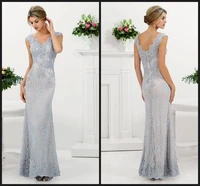 2015 elegant floor length sleeveless natural sexy lace mermaid long evening dress prom dresses formal gown vestido de festa