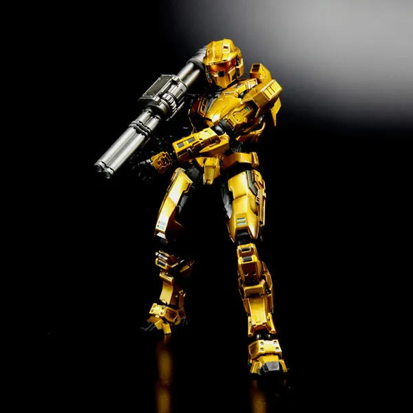 

2021 Newest Games FigureCombat Evolved Spartan Mark V Gold Figure 22cmfigure New Game