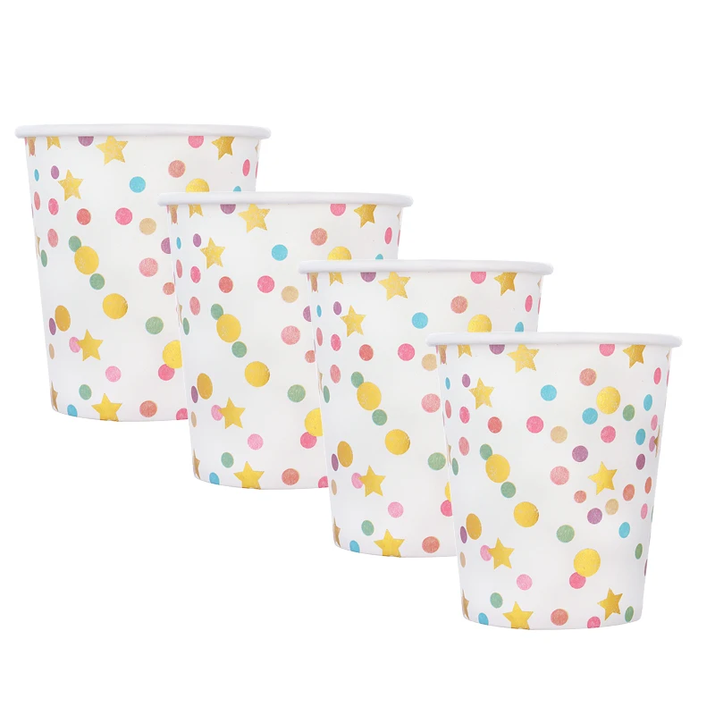 Бумажная чашка для свадебной вечеринки праздничные принадлежности розовый и