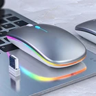 Высококачественная аккумуляторная игровая мышь со светодиодной подсветкой 2,4G для планшетов с USB-зарядкой