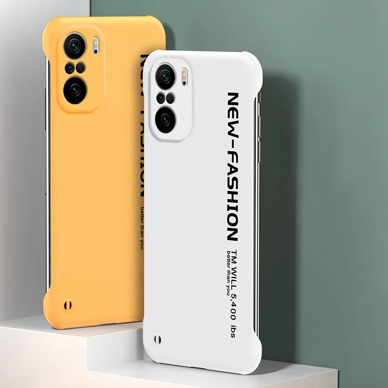 new fashion frameless phone case for xiaomi poco f3 redmi note 10 8 pro 9 10s mi 11 a3 lite 5g ne ultra thin hard pc matte cover free global shipping