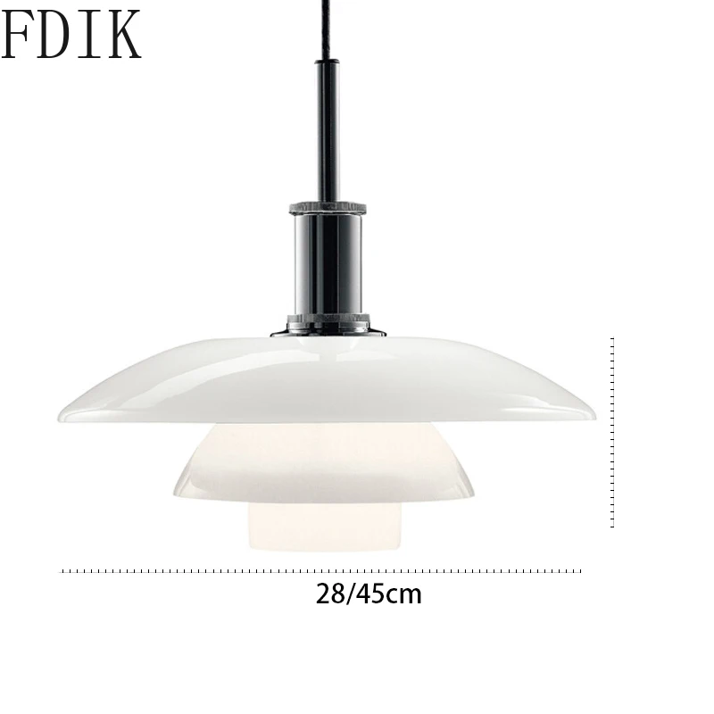 Подвесные светильники из скандинавского стекла современные светодиодные