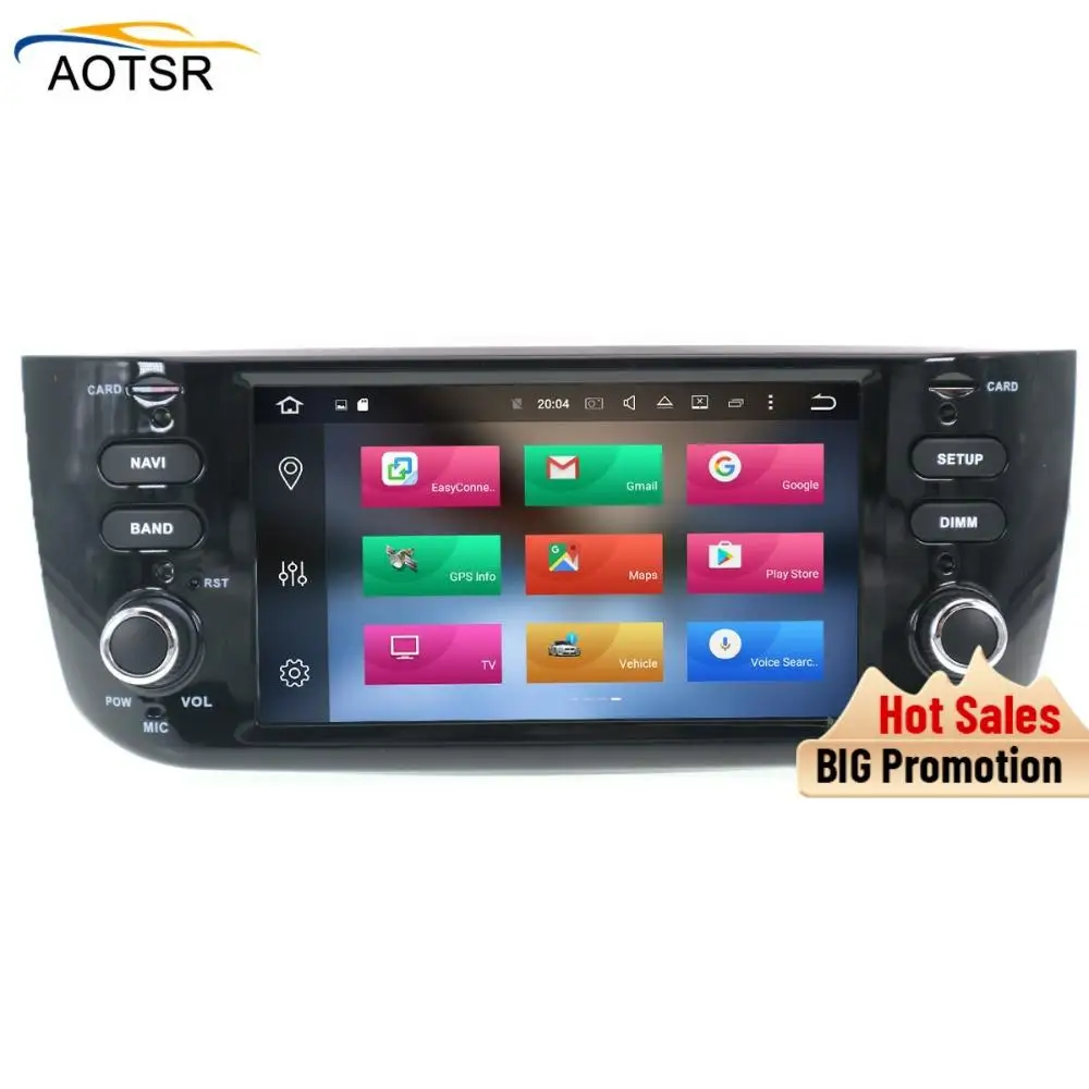 Android 10 4G Автомобильный DVD стерео головное устройство для Fiat Punto 2008 2009 2010 2011 2012 2013 2014