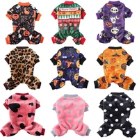 pet pajamas clothes puppy cute dog jumpsuits soft cotton body suit cats bottoming cozy apparel dogs pjs small canine jammies