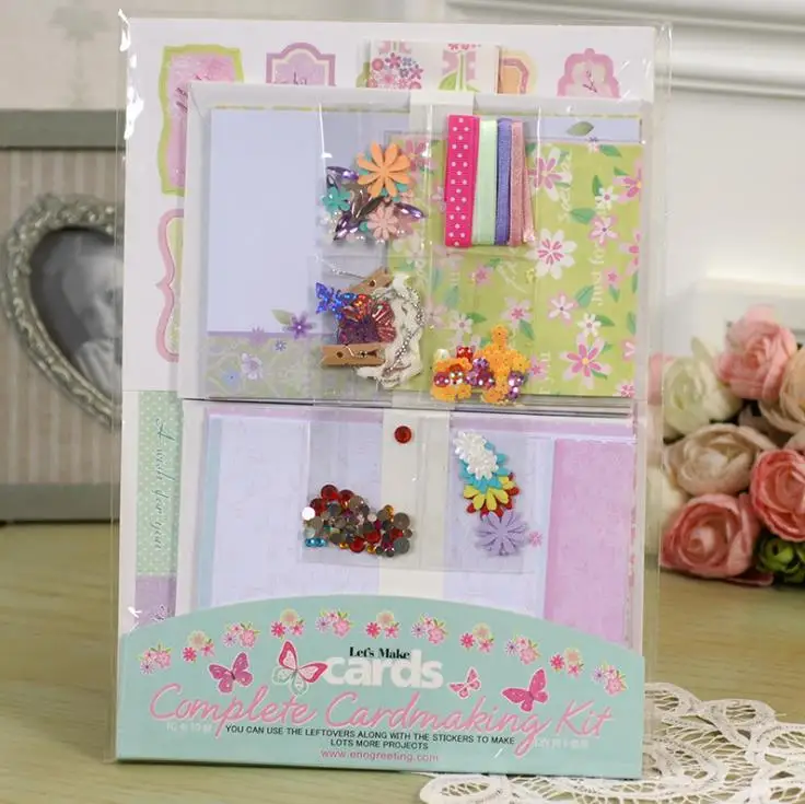 10 шт./лот Набор для изготовления открыток креативные Детские открытки сделай сам