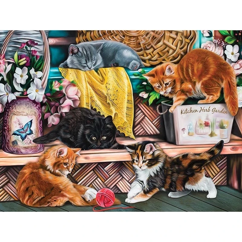 

AMY-Full Square/Round Drill 5D DIY Diamond Painting "Cat" Embroidery Cross Stitch 3D Mosaic Rhinestones Home Decor