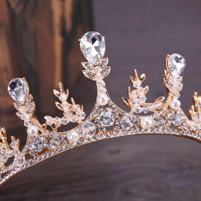 

Bride Crown Luxury Vintage Headwear Jewelry Wedding Headband Crown Party Tiaras Princess Elegant Crown
