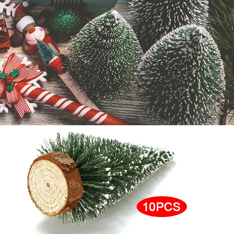 Рождественская елка Санта Клауса домик для путса мини пластик 10 шт.