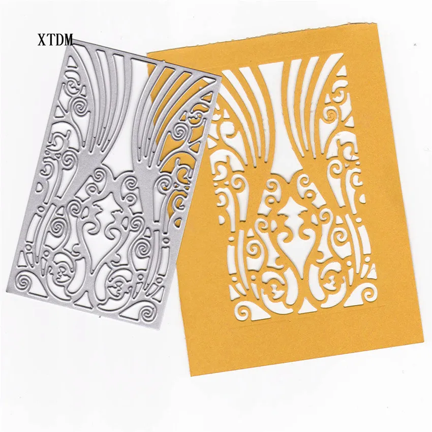 Metal Vertical decorative frame paper die cutting dies for Scrapbooking/DIY Christmas wedding Halloween Easter card | Дом и сад