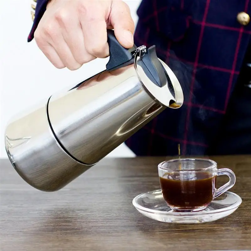 450 мл кофейник из нержавеющей стали контейнер для кофе ручной чайник воды