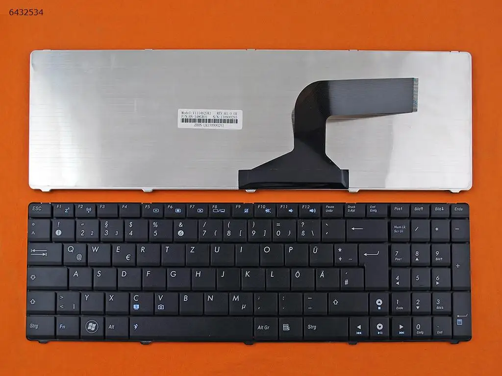 Новая немецкая клавиатура QWERTZ для ноутбука ASUS N53N N60D N61V N61W N61J N70S N71J N71V N53S P53SJ N53 N53JF