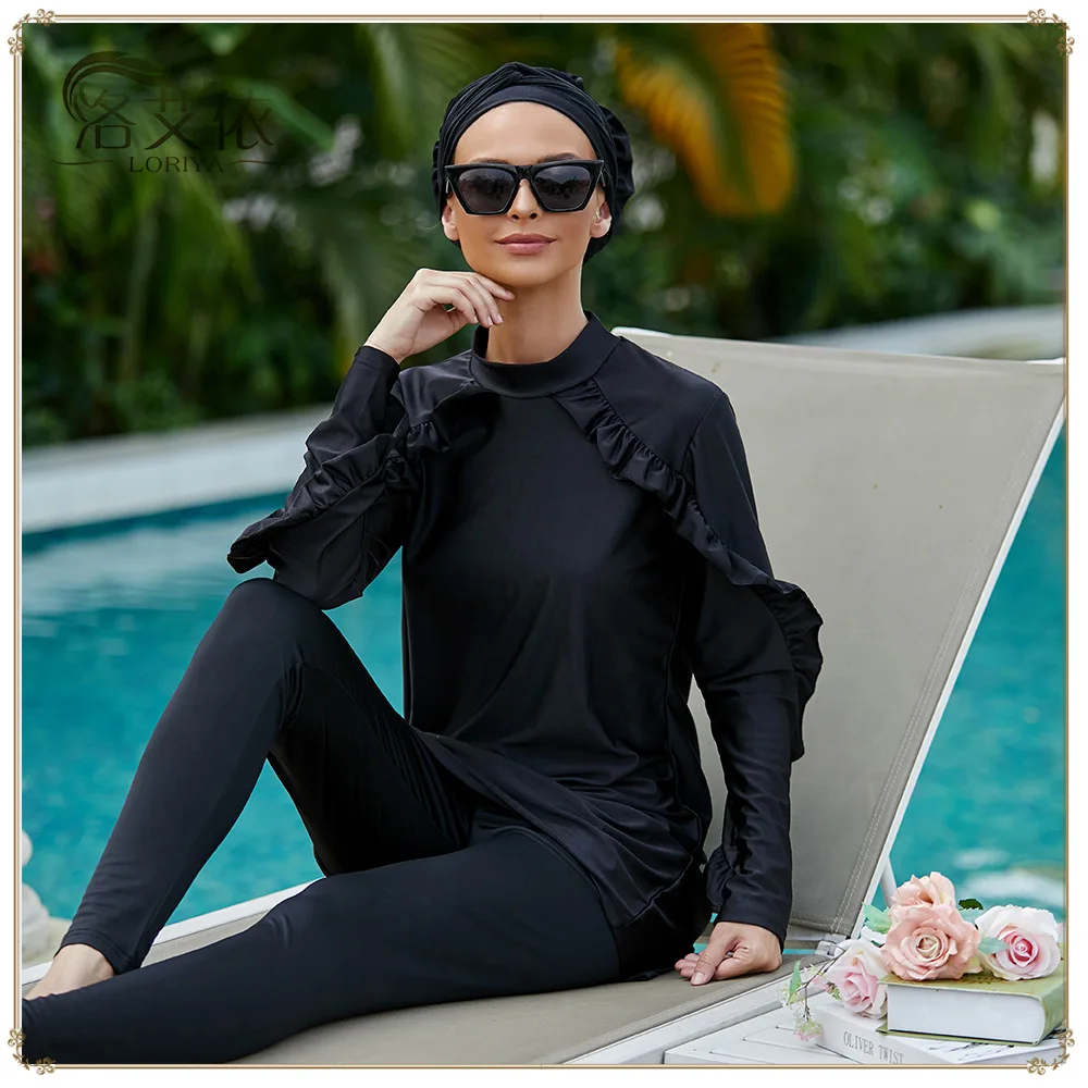 

2021 Long-sleeved Trousers Three-piece Swimsuit