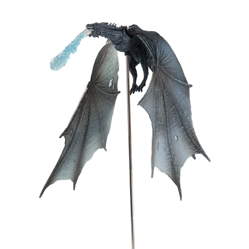 14 см фигурка игра ледяной дракон престолов дрогон Viserion МакФарлейн Делюкс Коллекция игрушек модель для детей - Цвет: Viserion with box