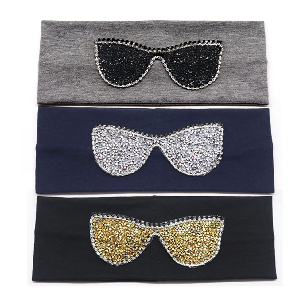 Женские солнцезащитные очки повязка на голову Сезон лето модные стразы