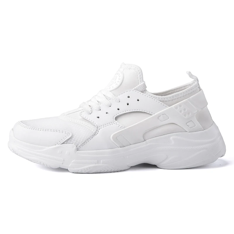 Новинка модные удобные мужские кроссовки на шнуровке белые Повседневная