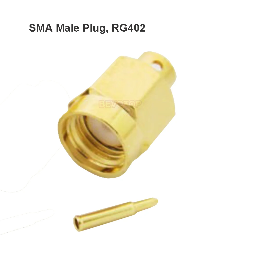 10 шт./лот RG402 RP-SMA / SMA штепсельная вилка паяльный разъем для Φ RG141 RF коаксиальный