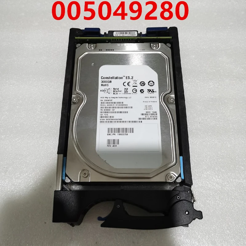 

Original New HDD For EMC VNX5300 VNX5500 3TB 3.5" SAS 64MB 7200RPM For Internal HDD For Server HDD For 005049280 005049943