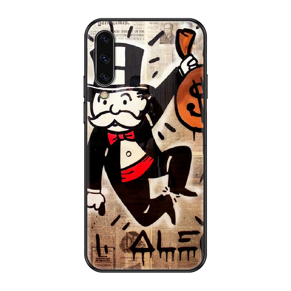 

Cartoon Dollar Monopol Weiche Phone case For Samsung Galaxy A 3 5 8 9 10 20 30 40 50 70 E S Plus 2016 2017 2018 2019 black