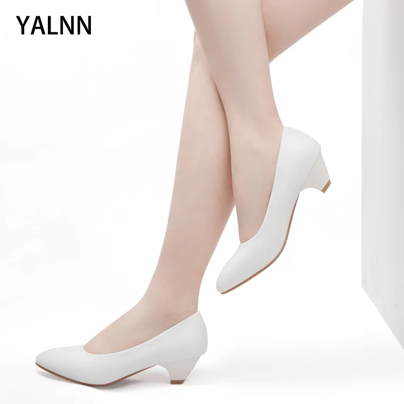 Yalnn/Повседневные Элегантные туфли на высоком каблуке-шпильке офисная и деловая