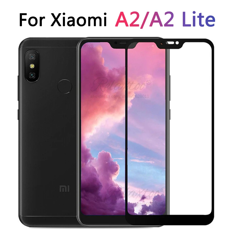 Закаленное стекло с полным покрытием для xiaomi mi a2 lite глобальная версия Защита
