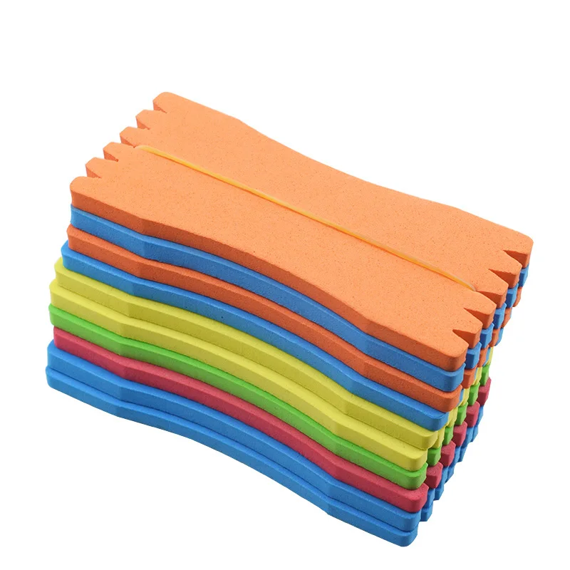 10Pcs EVA Foam Board Fishing Line Plate Winding Board 4.8*12cm Carp Lure Trace Wire Leader Swivel Fishing Tackle Accessories Box