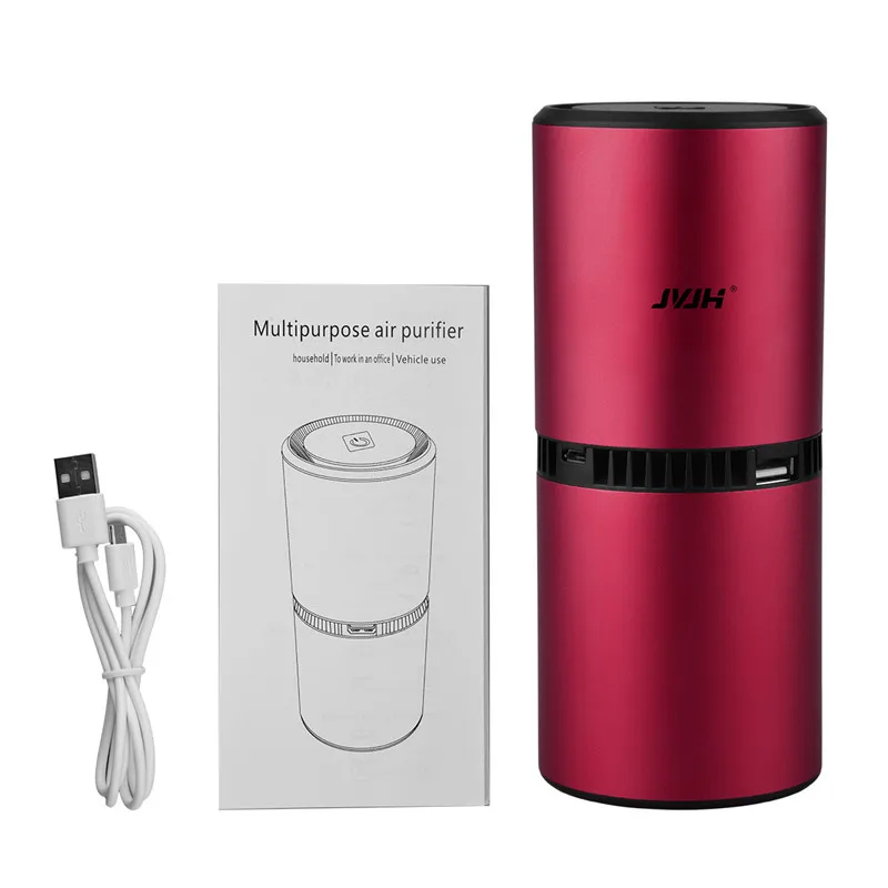 

USB Rechargeable Diffuser Ozone Air Purifier Car Deodorization Air Ionizer Ozone Generator Air Cleaner Freshener Home Office