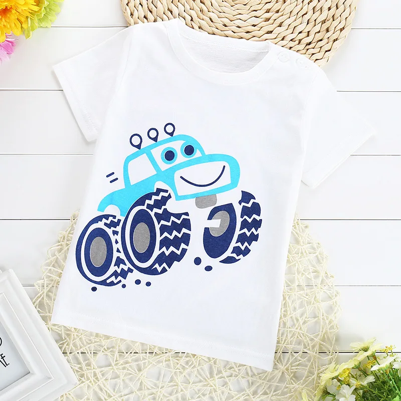 Распродажа! 1 предмет летняя футболка для мальчиков разных цветов детские белые