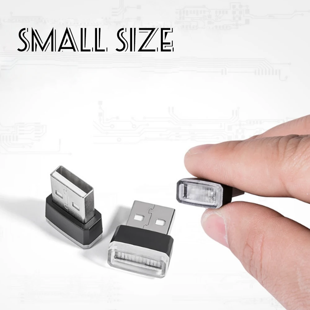 USB моделирование автомобиля окружающий разноцветный светодиодный светильник