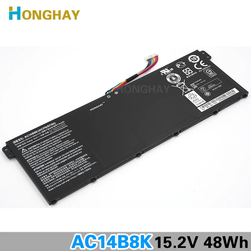 

Honghay AC14B8K Laptop Battery for ACER Aspire V3-111P CB3-111 CB5-311 B115P NE512 V3-371 V3-111 ES1-711 4ICP5/57/80 Chromebook