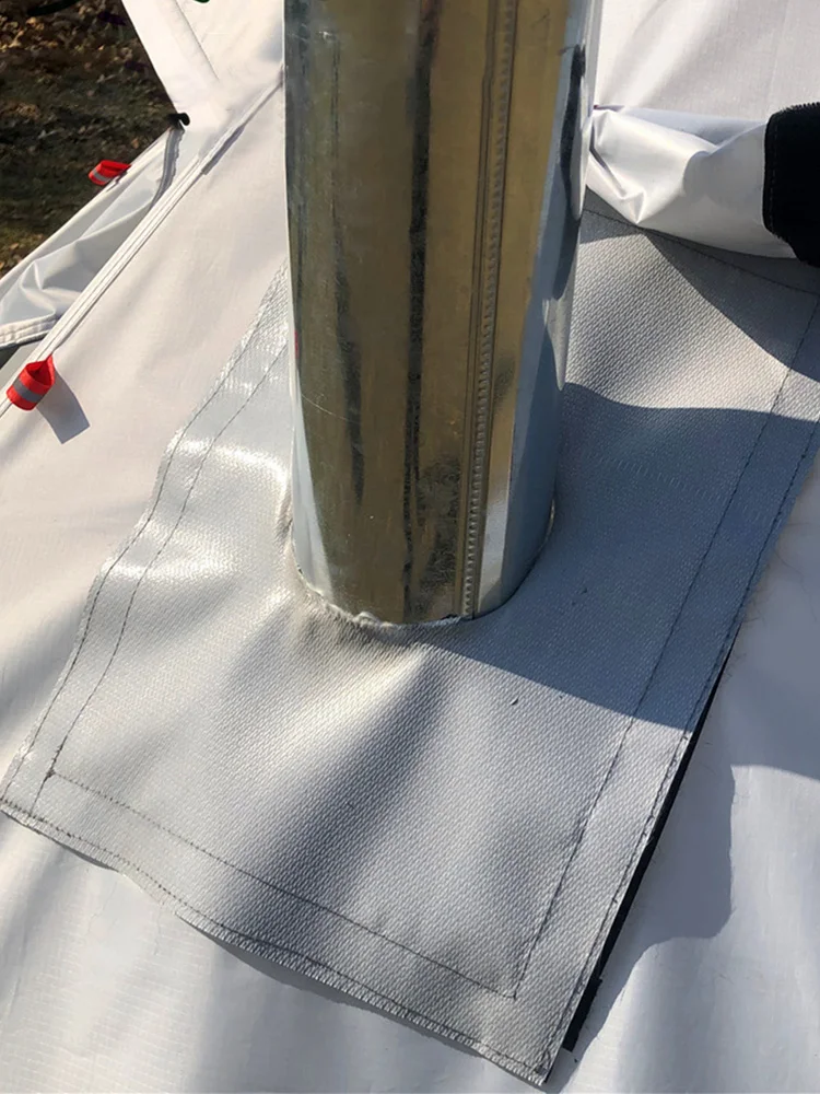 

Camping Fireproof Cloth Anti-scalding Tent Protector Stove Jack Fire Resistant Chimney Pipe Vent Welding Blanket 32x25cm