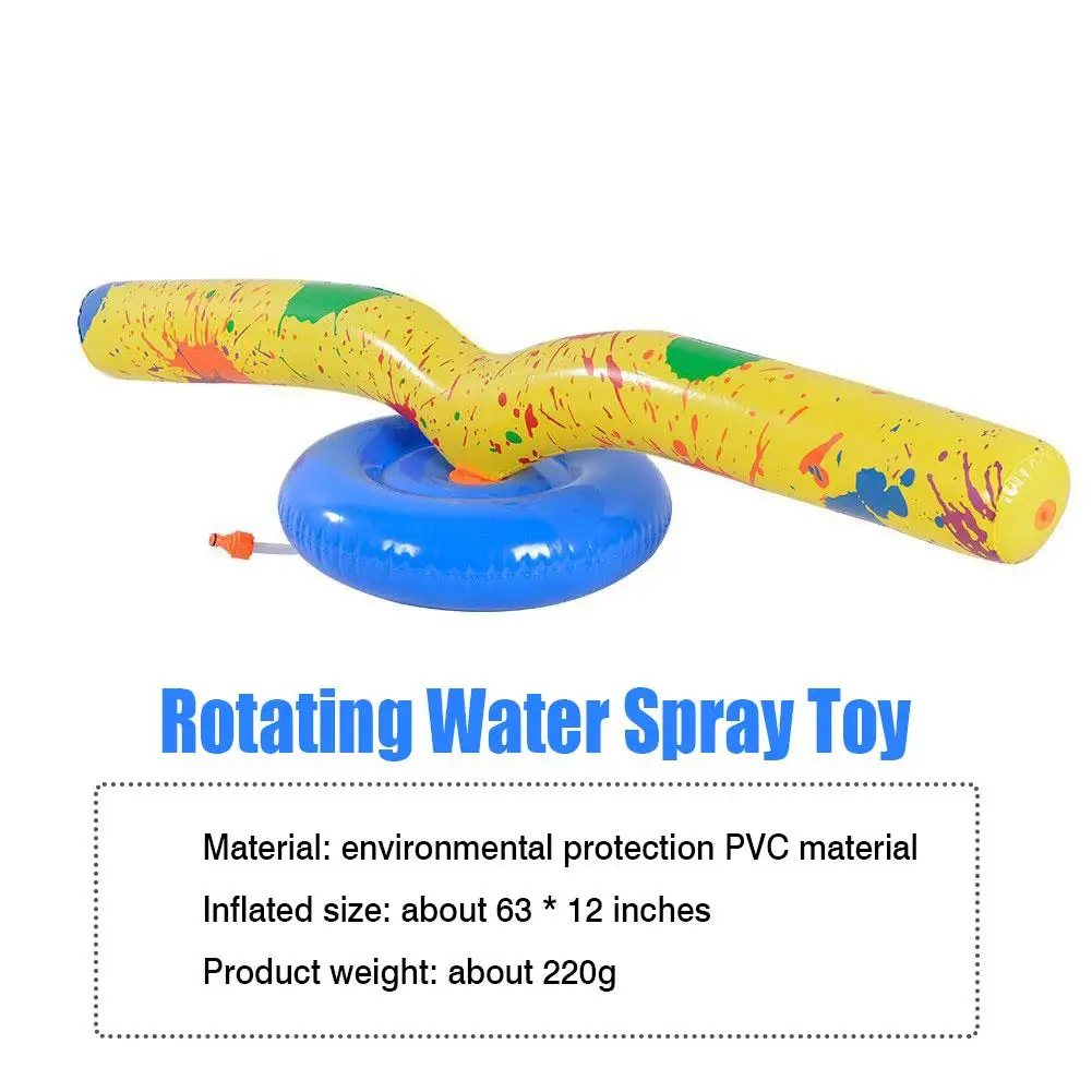 

Child adult 63-inch Kids Water Sprinkler Toy Outdoor Party Inflatable Water Spray Toy Sprinkler for Boys Girls