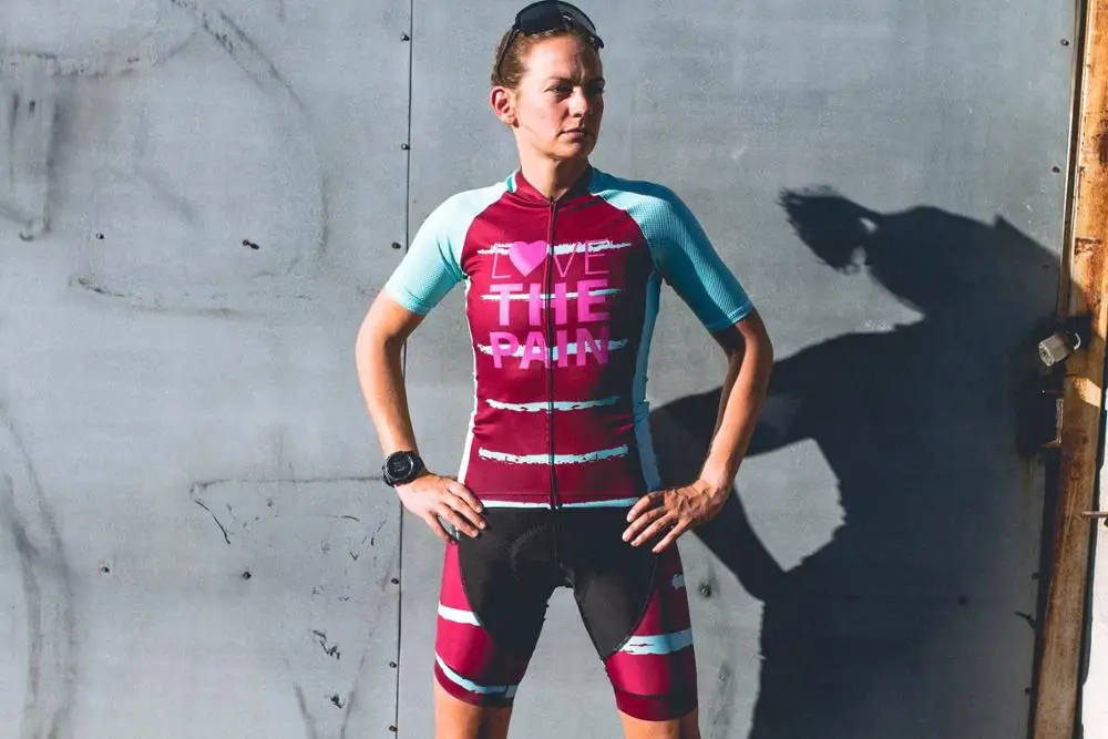 2020 профессиональный костюм для триатлона Женский с коротким рукавом велоспорта