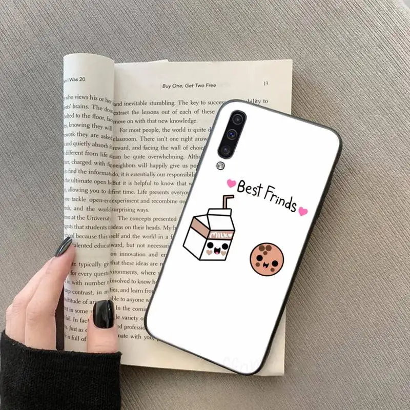 

Cute Milk Biscuits BFF Best Friends Phone Case For Samsung galaxy S 7 8 9 10 20 edge A 6 10 20 30 50 51 70 note 10 plus