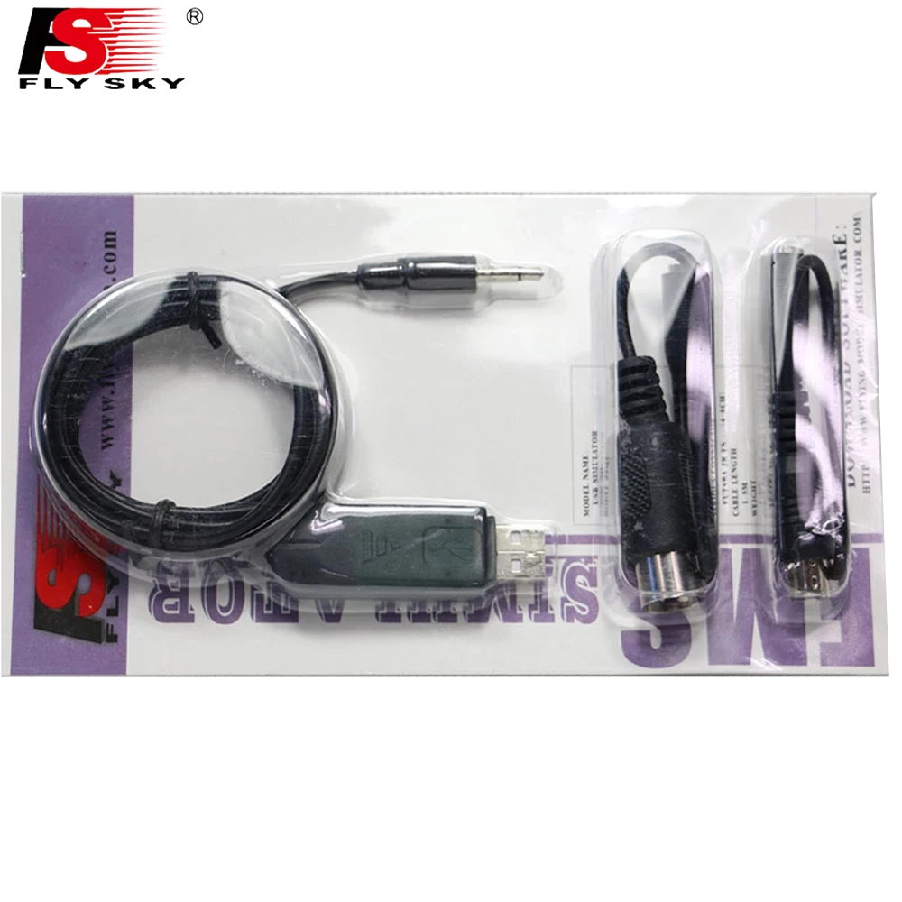 1 комплект Flysky FS-SM100 RC Полетный USB симулятор с FMS кабелем вертолет Controller-2.4G |
