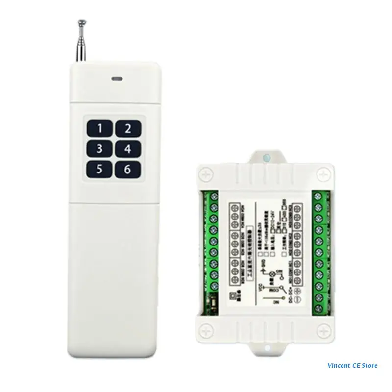

K92F DC 12v 6ch 6ch Rf 315/433mhz Wireless Remote Control Switch System