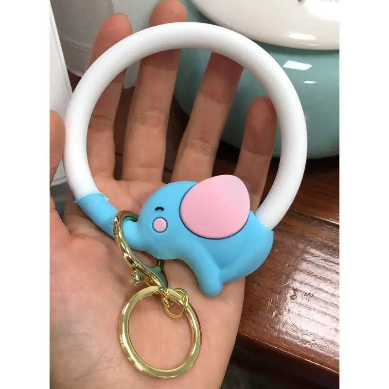 OOTDTY-mordedor redondo para beb&eacute;, pulsera de barra Molar de silicona de grado alimenticio, chupete de dentici&oacute;n de Animal de dibujos animados, juguetes de lactancia-2