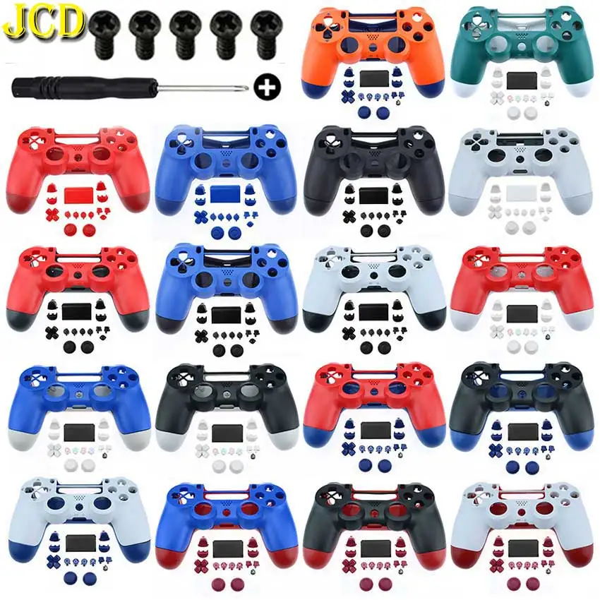 

JCD Replacement Full Shell and Buttons Mod Kit For DualShock 4 PS4 Pro Slim JDS 040 Controller Housing Cover Case
