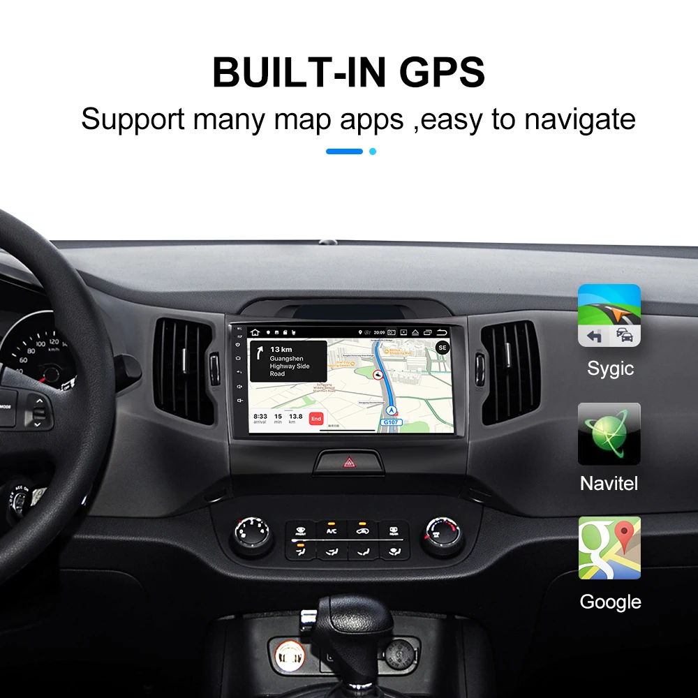Автомобильный мультимедийный плеер на Android 10 0 для KIA Sportage 3 2010-2016 Авторадио