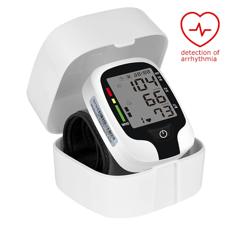 

Автоматический монитор артериального давления на запястье с голосовым измерением гипертонии удобная электрическая медицинская машина дл...