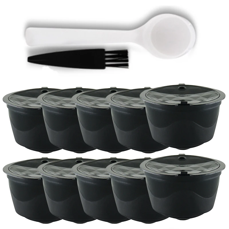 10 шт. пищевой материал многоразовая перезаправляемая кофейная капсула набор