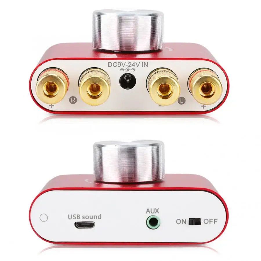 50 Вт * 2 HiFi усилитель мини Bluetooth мощности Цифровой стерео аудио плеер Поддержка