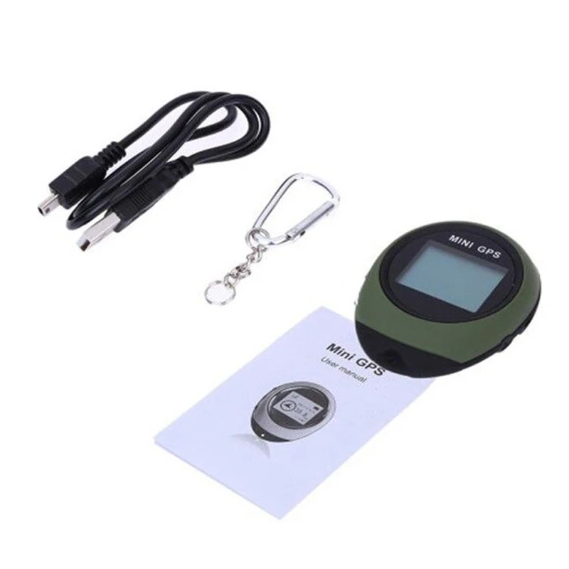 

Mini GPS Tracker Tracking Handheld Location Finder Key Chain Holder Pathfinding