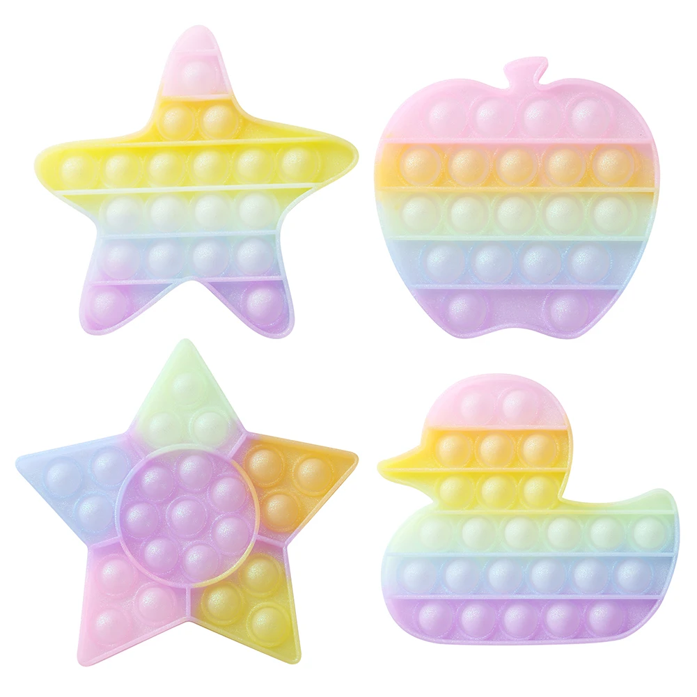 

Cartoon Flashing Push Foam Toys Sensory Irritability And Decompression Toys Anti-stress Color Silicone Toys Adult Children's Toy