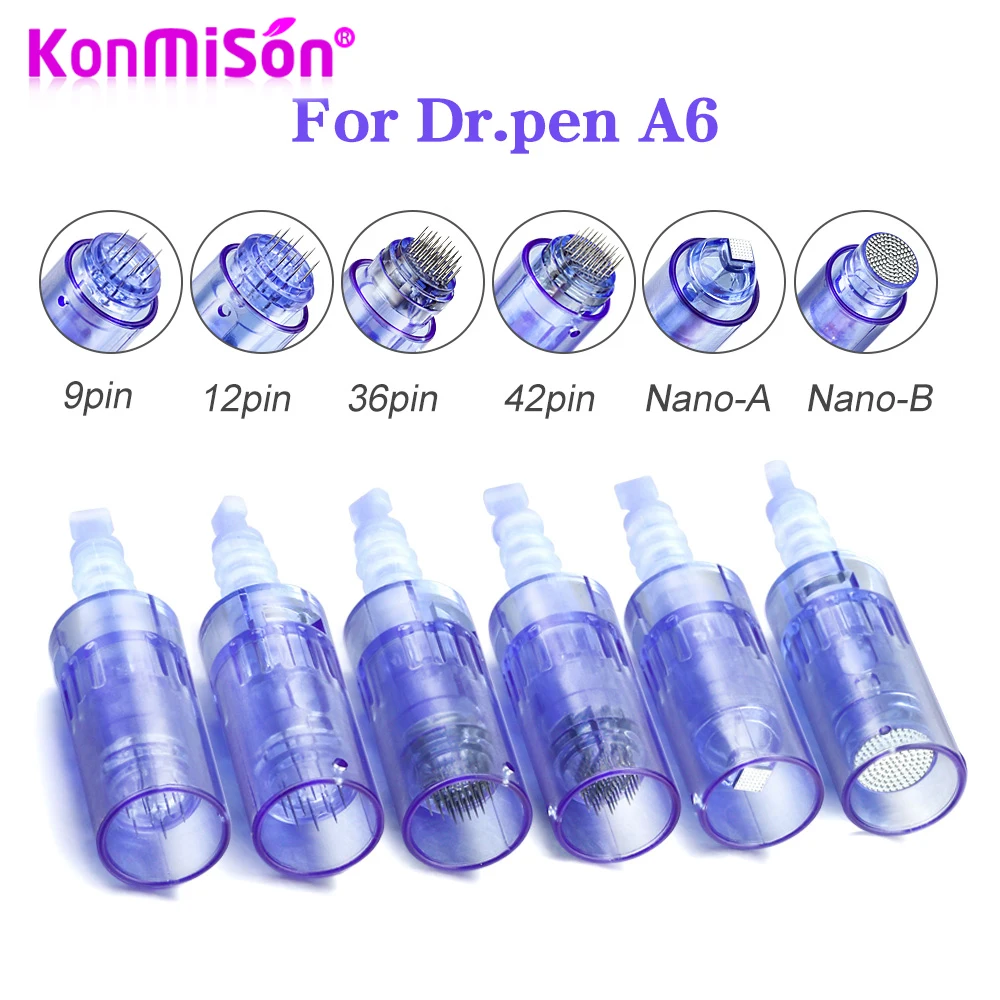 Штыковые картриджи игольчатый картридж для Dr pen A6 Nano/9 pin/12 pin/36 pin/42 pin сменные иглы с