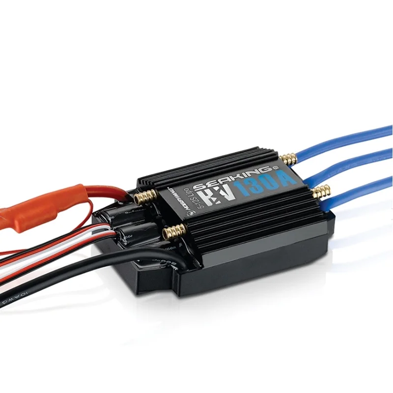 Двигатель HobbyWing SeaKing 130A HV BL ESC 6V/5A BEC для гоночной лодки RC R/c|Детали и аксессуары| |