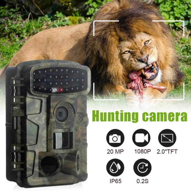 

Trail Hunting Cameras DL023 20MP 1080P Waterproof Outdoor Wildlife Monitoring Activated Scouting Night Vision Tracking Camera