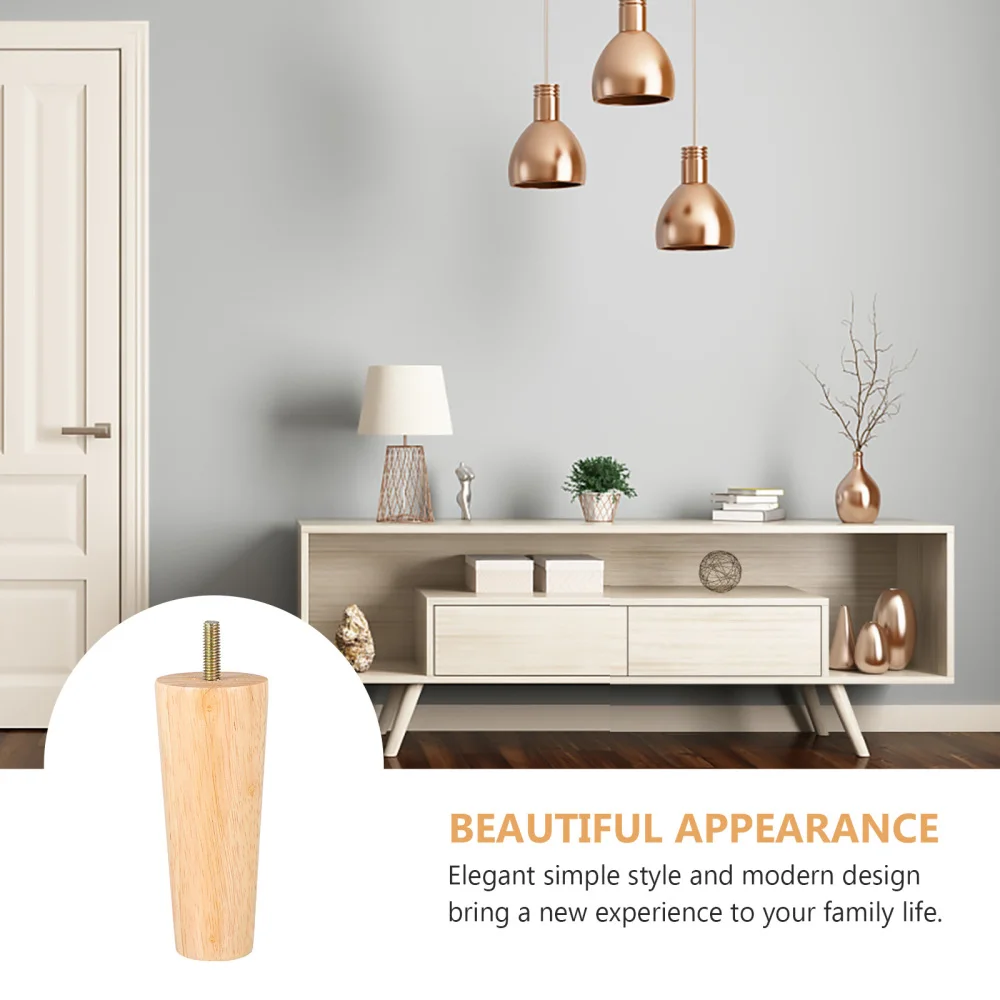 

4pcs Wood Furniture Legs Nordic Style Furniture Legs Furniture Parts