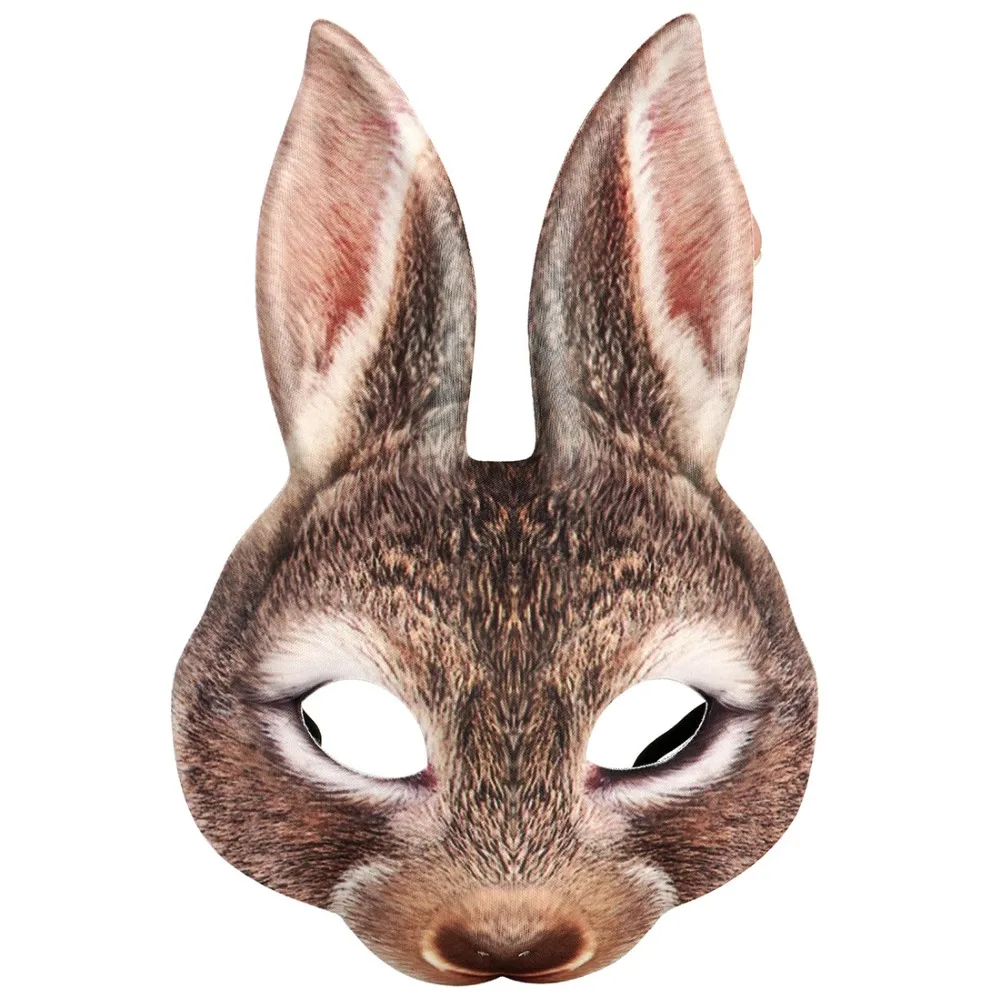 April Fools' Day аксессуары Косплей Кролик Реалистичные Маски Masker Mascaras Animales реквизит маска на Хэллоуин унисекс карнавал