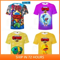 3d primo mortis sandy max poco and starboys girls fashion crow spike leon shelly t shirt kids game anime t shirts birthday gift